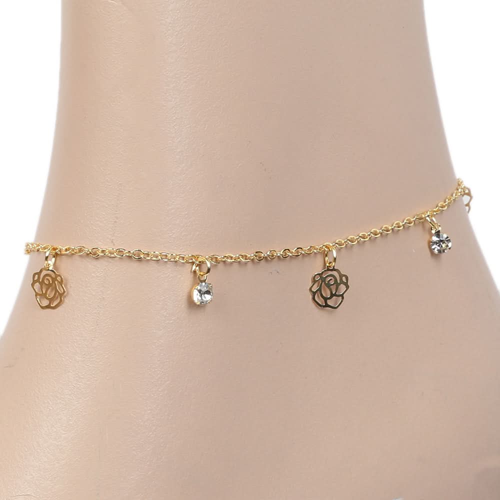 Women's Anklet - Golden, Women, Foot Jewellery, Chase Value, Chase Value