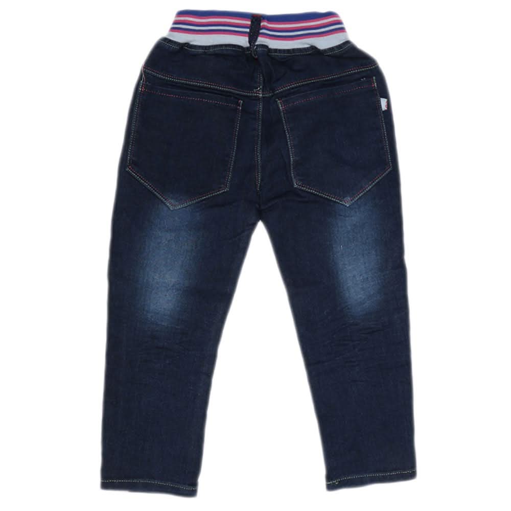 Girls Denim Pant - Dark Blue, Kids, Pants And Capri, Chase Value, Chase Value