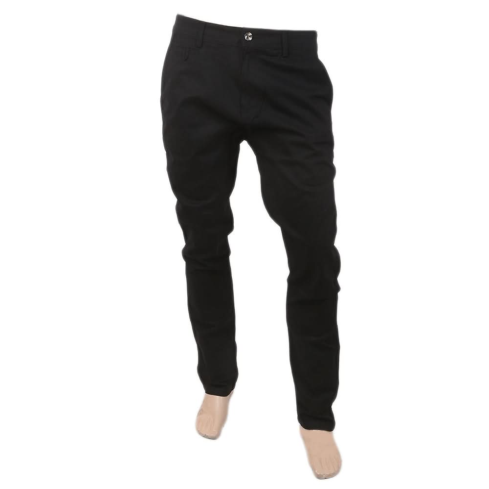 Men's Chino Pant - Black, Men, Casual Pants And Jeans, Chase Value, Chase Value