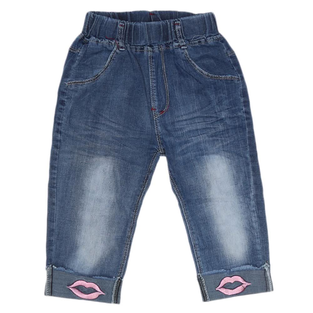 Girls Denim Capri - Blue, Kids, Pants And Capri, Chase Value, Chase Value