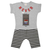 Boys Half Sleeves 2 Piece Suit - Grey, Kids, Boys Sets And Suits, Chase Value, Chase Value