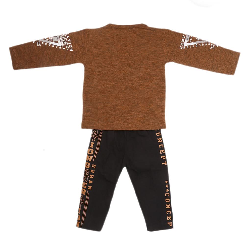 Boys Pajama Suit - Brown, Kids, Boys Sets And Suits, Chase Value, Chase Value