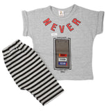 Boys Half Sleeves 2 Piece Suit - Grey, Kids, Boys Sets And Suits, Chase Value, Chase Value