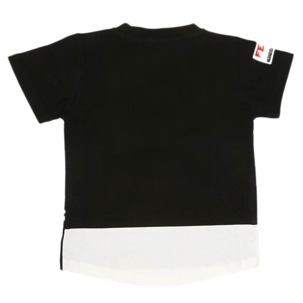 Boys Half Sleeves T-Shirt - Black, Kids, Boys T-Shirts, Chase Value, Chase Value