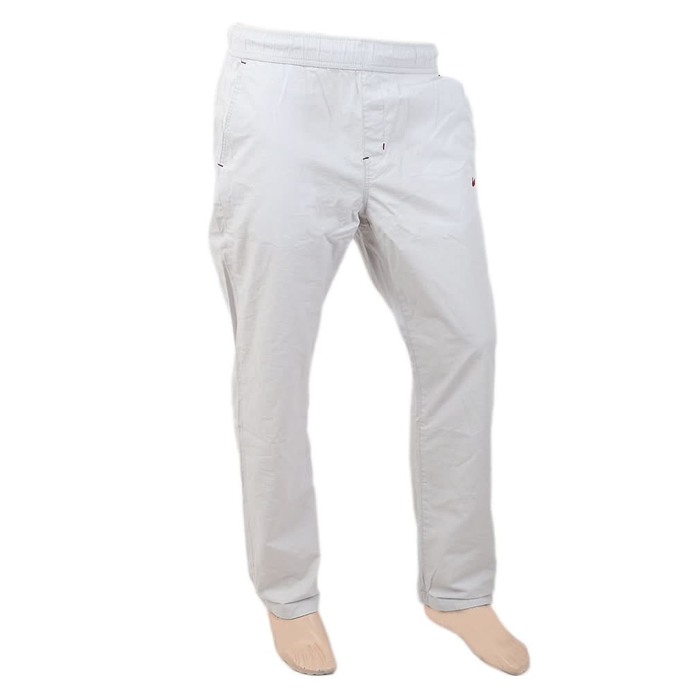 Men's Plain Open Bottom Trouser - Light Grey, Men, Lowers And Sweatpants, Chase Value, Chase Value