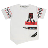 Boys Half Sleeves T-Shirt - White, Kids, Boys T-Shirts, Chase Value, Chase Value