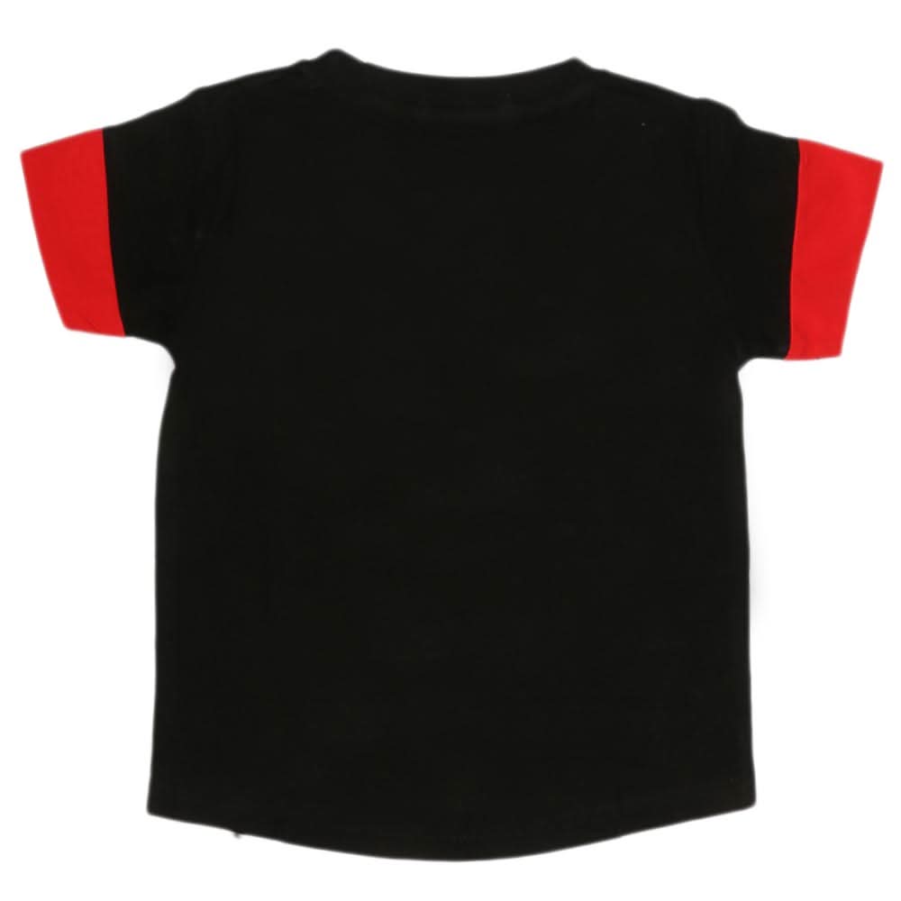 Boys Half Sleeves T-Shirt - Black, Kids, Boys T-Shirts, Chase Value, Chase Value
