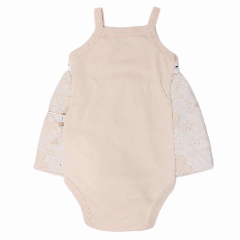 Newborn Girls Turkish Romper - Peach, Kids, Newborn Girls Rompers, Chase Value, Chase Value