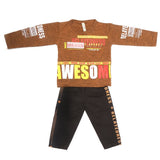 Boys Pajama Suit - Brown, Kids, Boys Sets And Suits, Chase Value, Chase Value