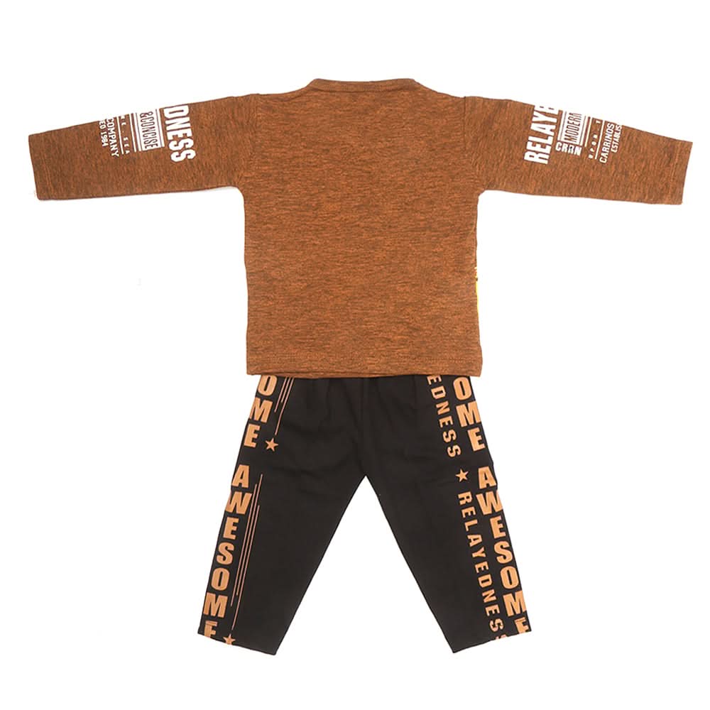 Boys Pajama Suit - Brown, Kids, Boys Sets And Suits, Chase Value, Chase Value