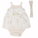 Newborn Girls Turkish Romper - Beige, Kids, Newborn Girls Rompers, Chase Value, Chase Value