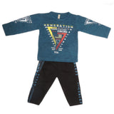 Boys Pajama Suit - Steel Blue, Kids, Boys Sets And Suits, Chase Value, Chase Value