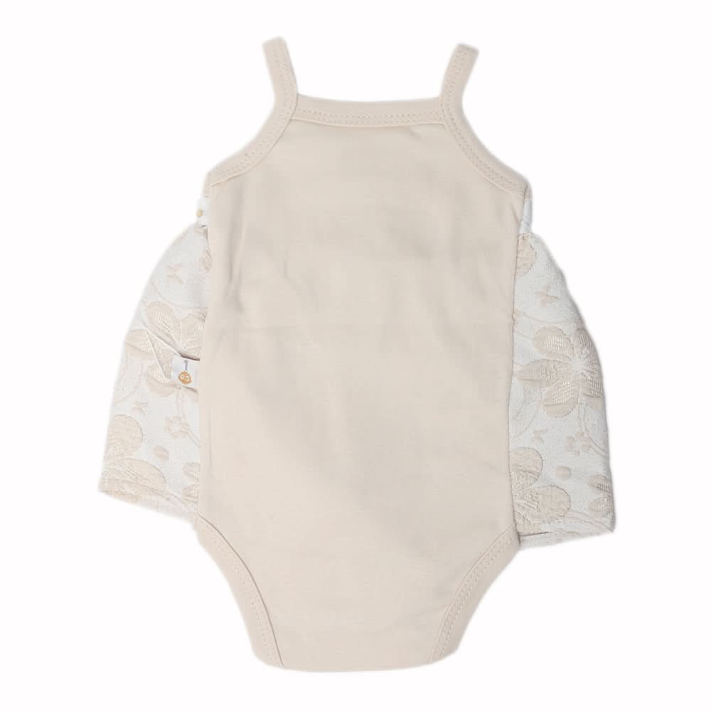 Newborn Girls Turkish Romper - Beige, Kids, Newborn Girls Rompers, Chase Value, Chase Value