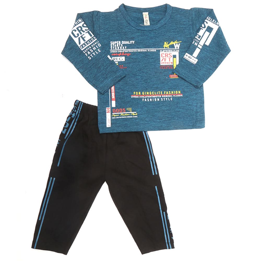 Boys Pajama Suit - Steel Blue, Kids, Boys Sets And Suits, Chase Value, Chase Value