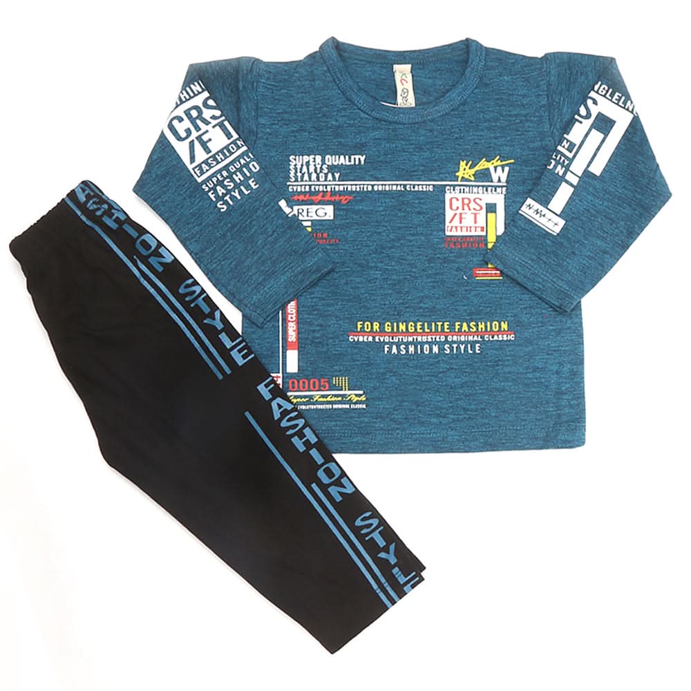 Boys Pajama Suit - Steel Blue, Kids, Boys Sets And Suits, Chase Value, Chase Value
