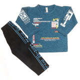 Boys Pajama Suit - Steel Blue, Kids, Boys Sets And Suits, Chase Value, Chase Value