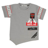 Boys Half Sleeves T-Shirt - Grey, Kids, Boys T-Shirts, Chase Value, Chase Value