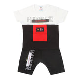 Boys Half Sleeves Short Suit 1204 - White, Kids, Boys Sets And Suits, Chase Value, Chase Value