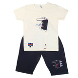 Boys Half Sleeves Short Suit - Off White, Kids, Boys Sets And Suits, Chase Value, Chase Value