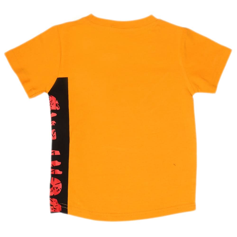 Boys Half Sleeves T-Shirt - Orange, Kids, Boys T-Shirts, Chase Value, Chase Value