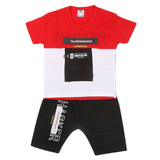 Boys Half Sleeves Short Suit 1204 - Red, Kids, Boys Sets And Suits, Chase Value, Chase Value