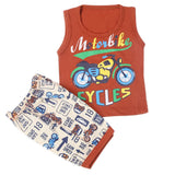 Boys Sando Short Suit - Dark Brown, Kids, Boys Sets And Suits, Chase Value, Chase Value