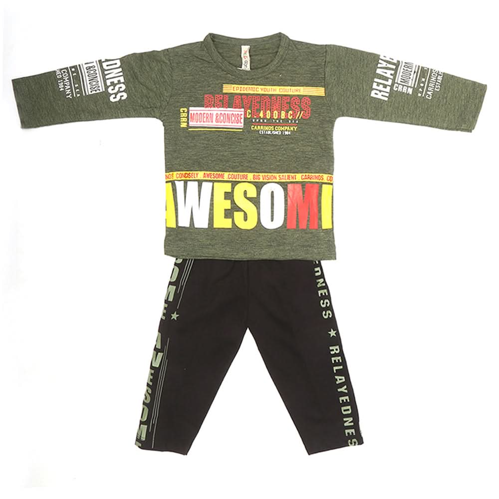 Boys Pajama Suit - Green, Kids, Boys Sets And Suits, Chase Value, Chase Value