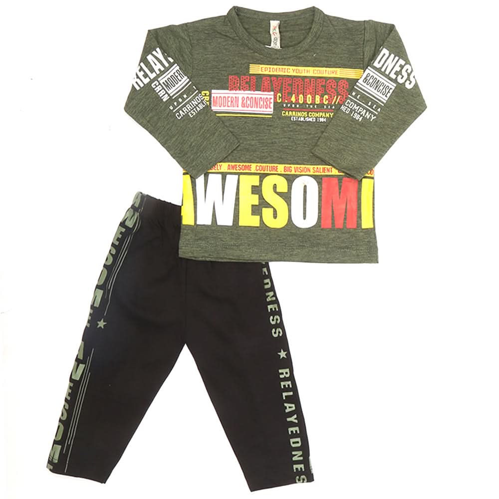 Boys Pajama Suit - Green, Kids, Boys Sets And Suits, Chase Value, Chase Value