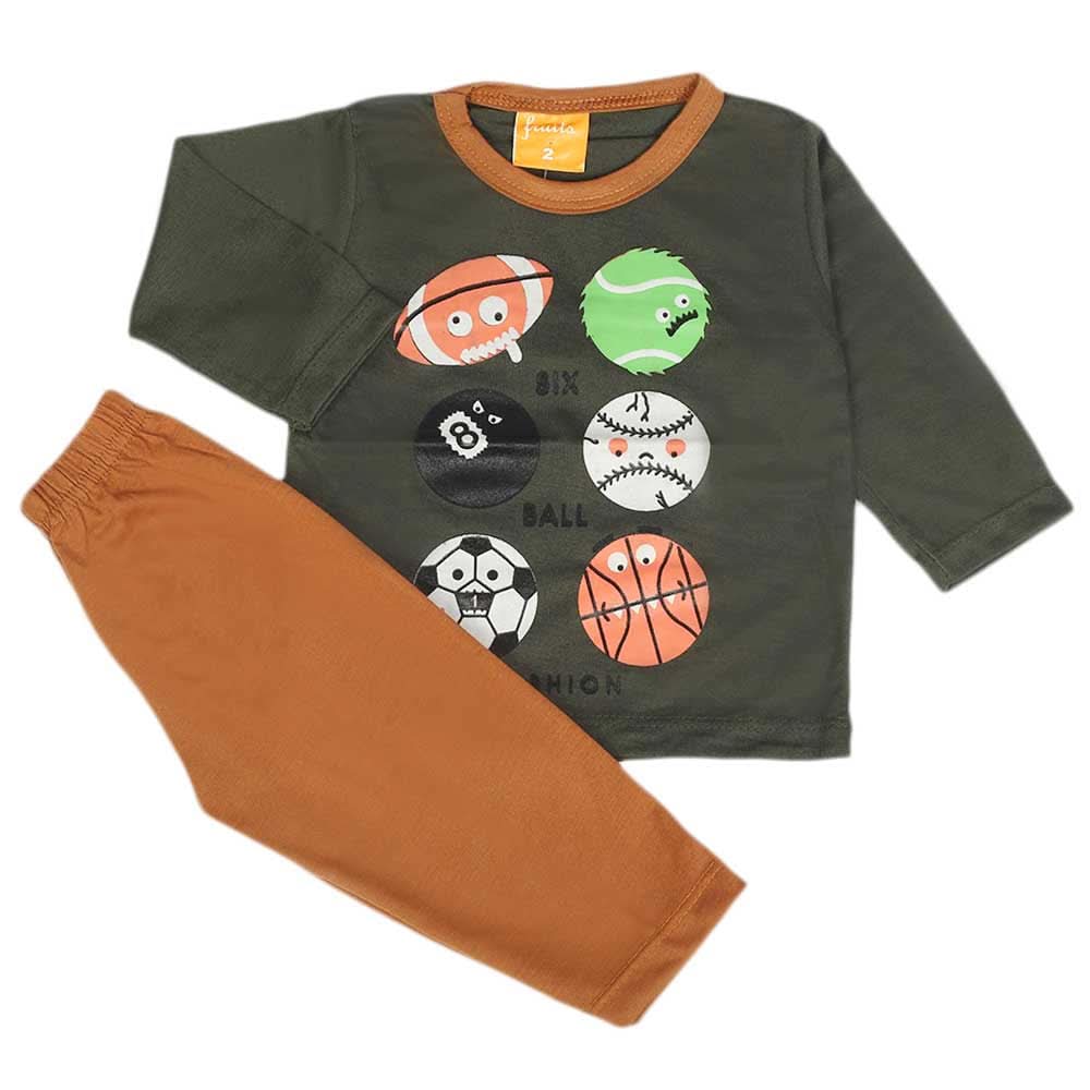 Newborn Boys Full Sleeves Suit - Dark Green, Newborn Boys Sets & Suits, Chase Value, Chase Value