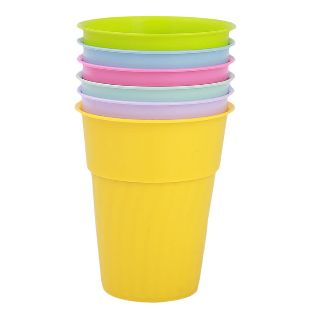 Plastic Glass 6 Pcs Set - Multi, Home & Lifestyle, Glassware & Drinkware, Chase Value, Chase Value