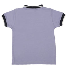 Boys Half Sleeves T-Shirt - Light Purple, Boys T-Shirts, Chase Value, Chase Value