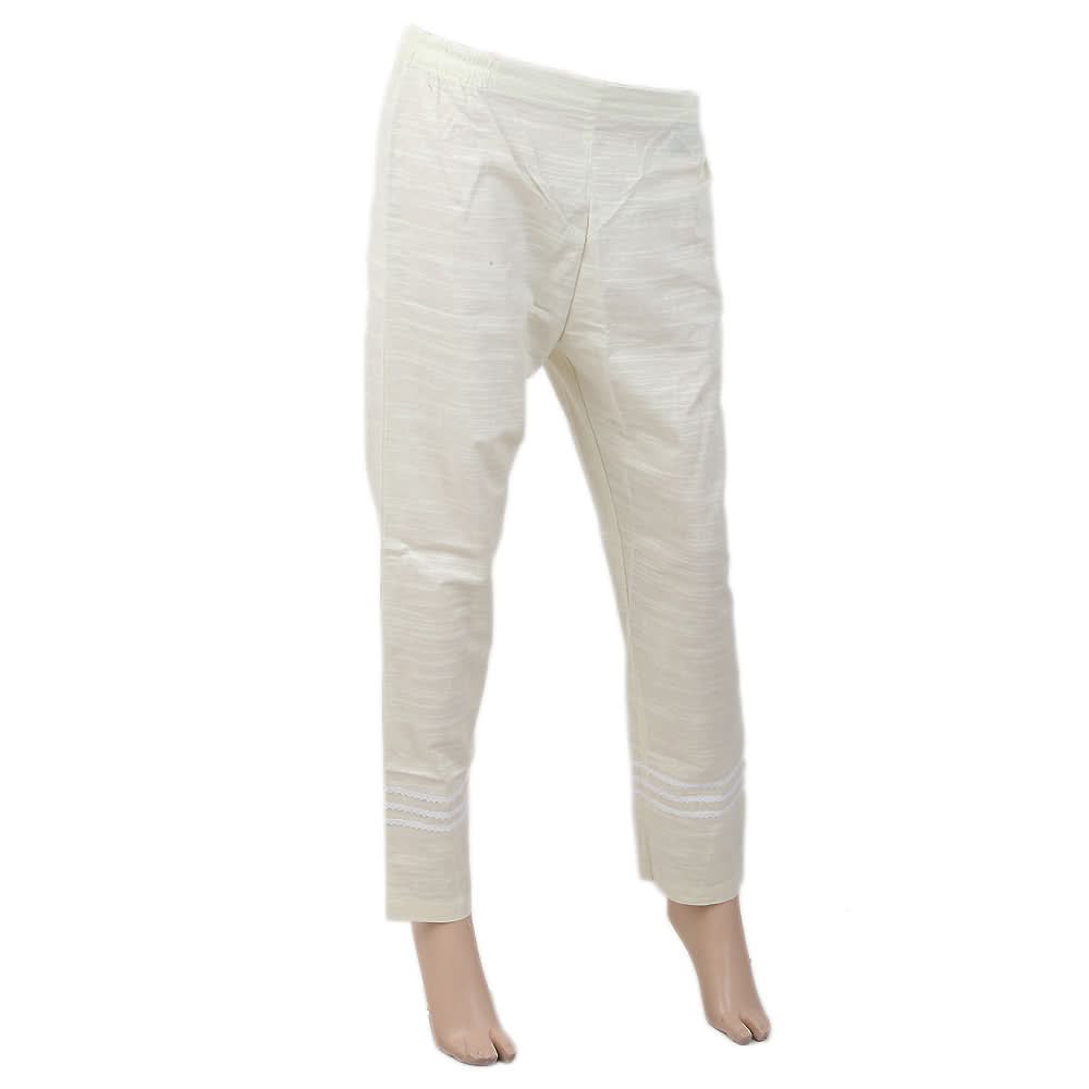 Women's Bottoms WQB-5013-E - Cream, Women, Pants & Tights, Chase Value, Chase Value