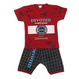 Boys Half Sleeves Short Suit 1210 - Maroon, Kids, Boys Sets And Suits, Chase Value, Chase Value