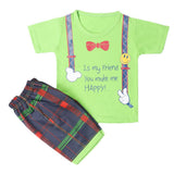 Boys Half Sleeves Short Suit - Green, Kids, Boys Sets And Suits, Chase Value, Chase Value