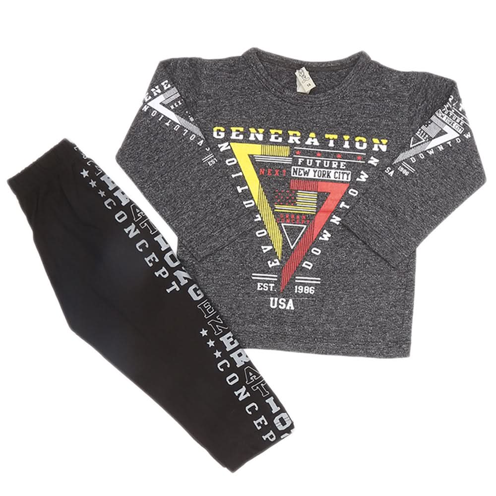Boys Pajama Suit - Grey, Kids, Boys Sets And Suits, Chase Value, Chase Value