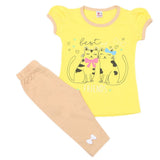 Girls Half Sleeves Suits - Yellow, Kids, Girls Sets And Suits, Chase Value, Chase Value