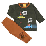 Newborn Boys Full Sleeves Suit - Dark Green, Newborn Boys Sets & Suits, Chase Value, Chase Value
