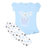 Girls Half Sleeves Suit - Blue, Kids, Girls Sets And Suits, Chase Value, Chase Value