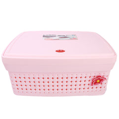 Multi Purpose Storage Box With Lid - Pink, Home & Lifestyle, Storage Boxes, Chase Value, Chase Value