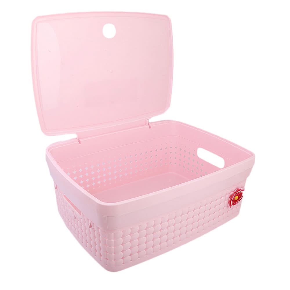 Multi Purpose Storage Box With Lid - Pink, Home & Lifestyle, Storage Boxes, Chase Value, Chase Value