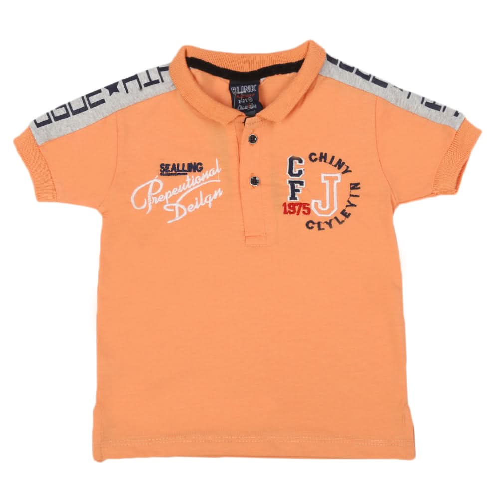Boys Half Sleeves T-Shirt - Peach, Boys T-Shirts, Chase Value, Chase Value