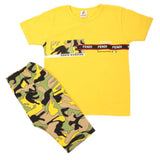 Boys 2 Pcs Suit Half Sleeves - Yellow, Kids, Boys Sets And Suits, Chase Value, Chase Value