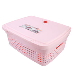 Multi Purpose Storage Box With Lid - Pink, Home & Lifestyle, Storage Boxes, Chase Value, Chase Value
