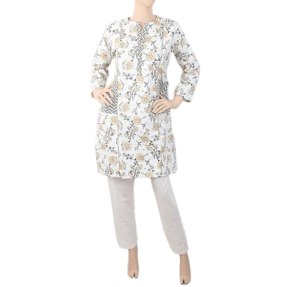 Women's Kurti - White, Women, Ready Kurtis, Chase Value, Chase Value