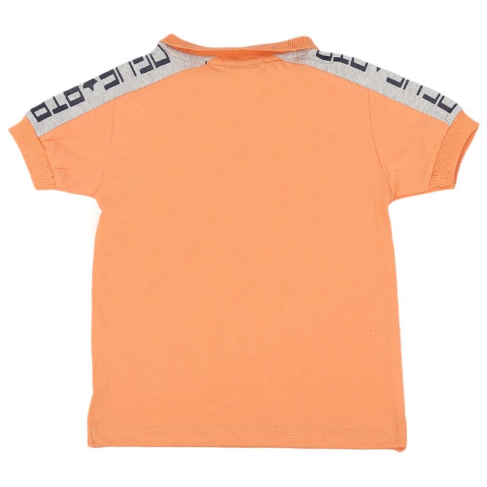 Boys Half Sleeves T-Shirt - Peach, Boys T-Shirts, Chase Value, Chase Value