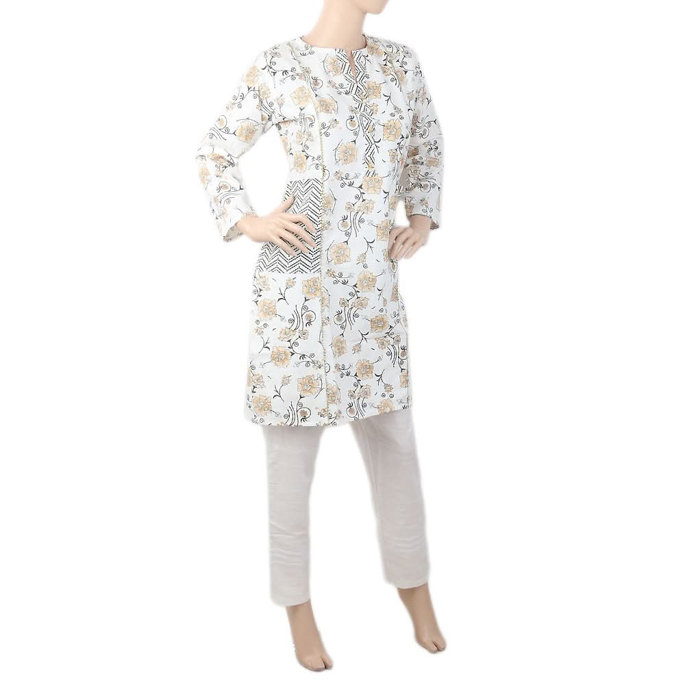 Women's Kurti - White, Women, Ready Kurtis, Chase Value, Chase Value