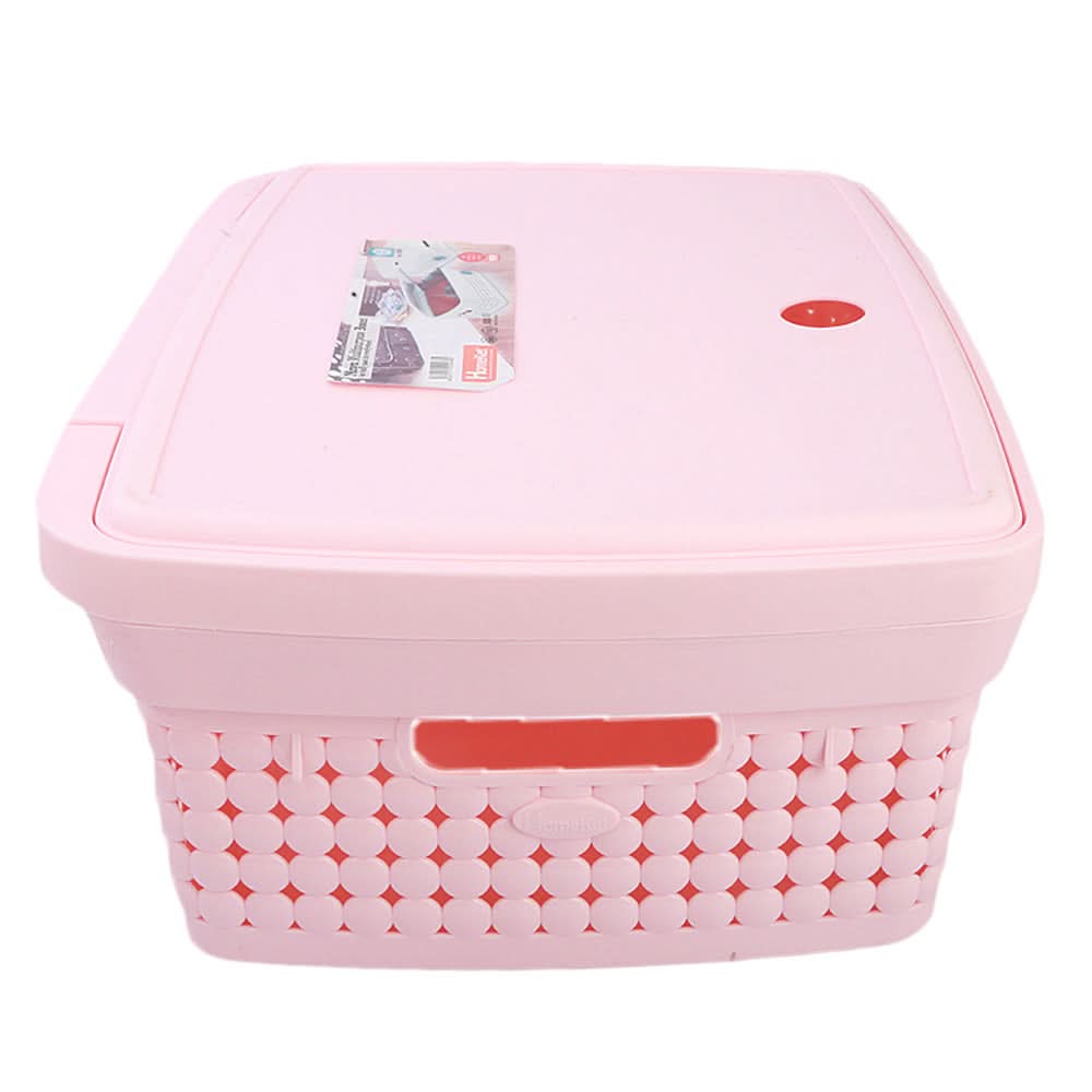 Multi Purpose Storage Box With Lid - Pink, Home & Lifestyle, Storage Boxes, Chase Value, Chase Value