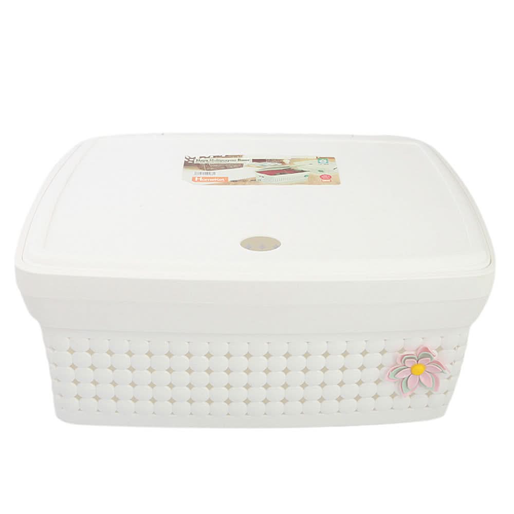 Multi Purpose Storage Box With Lid - White, Home & Lifestyle, Storage Boxes, Chase Value, Chase Value