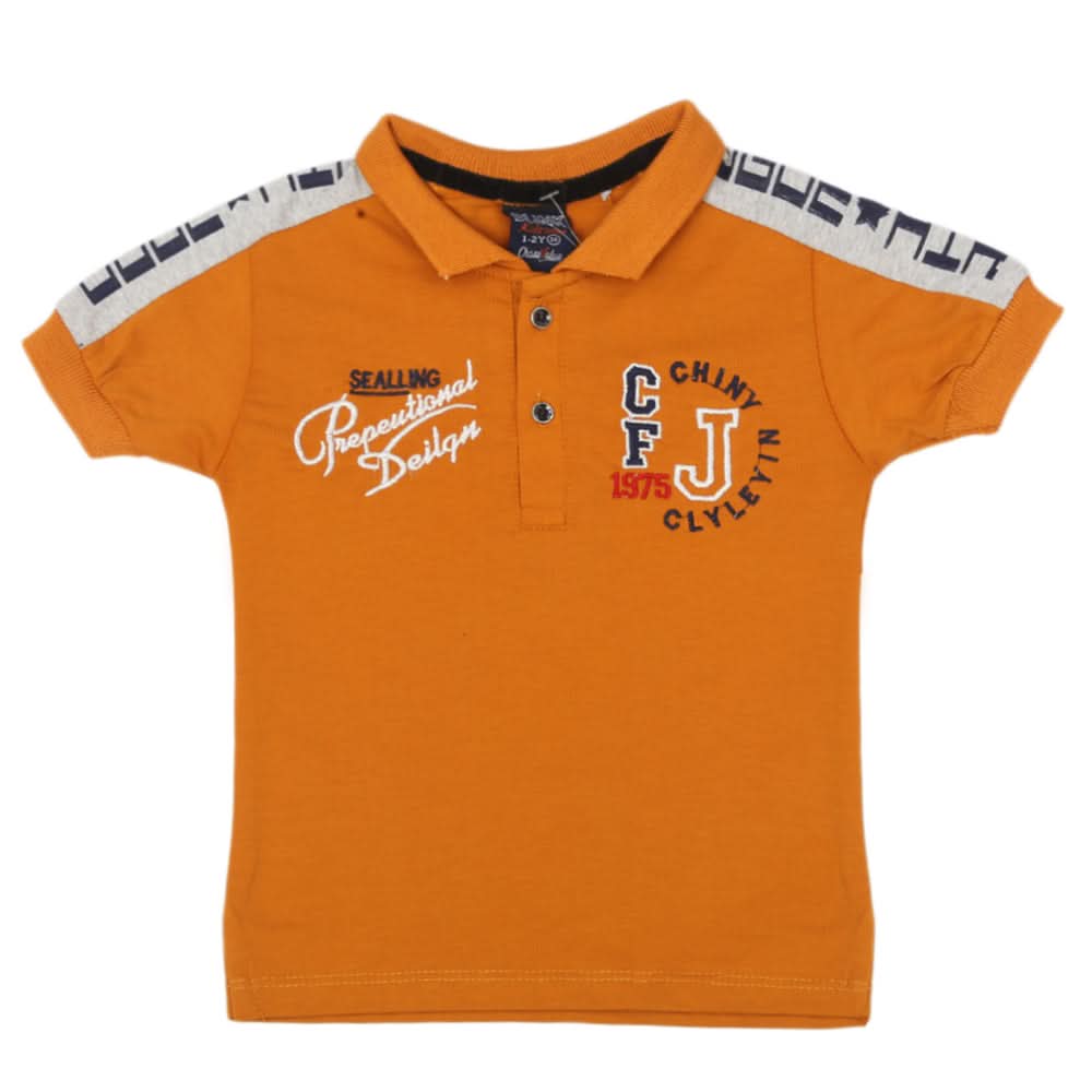 Boys Half Sleeves T-Shirt - Mustard, Boys T-Shirts, Chase Value, Chase Value
