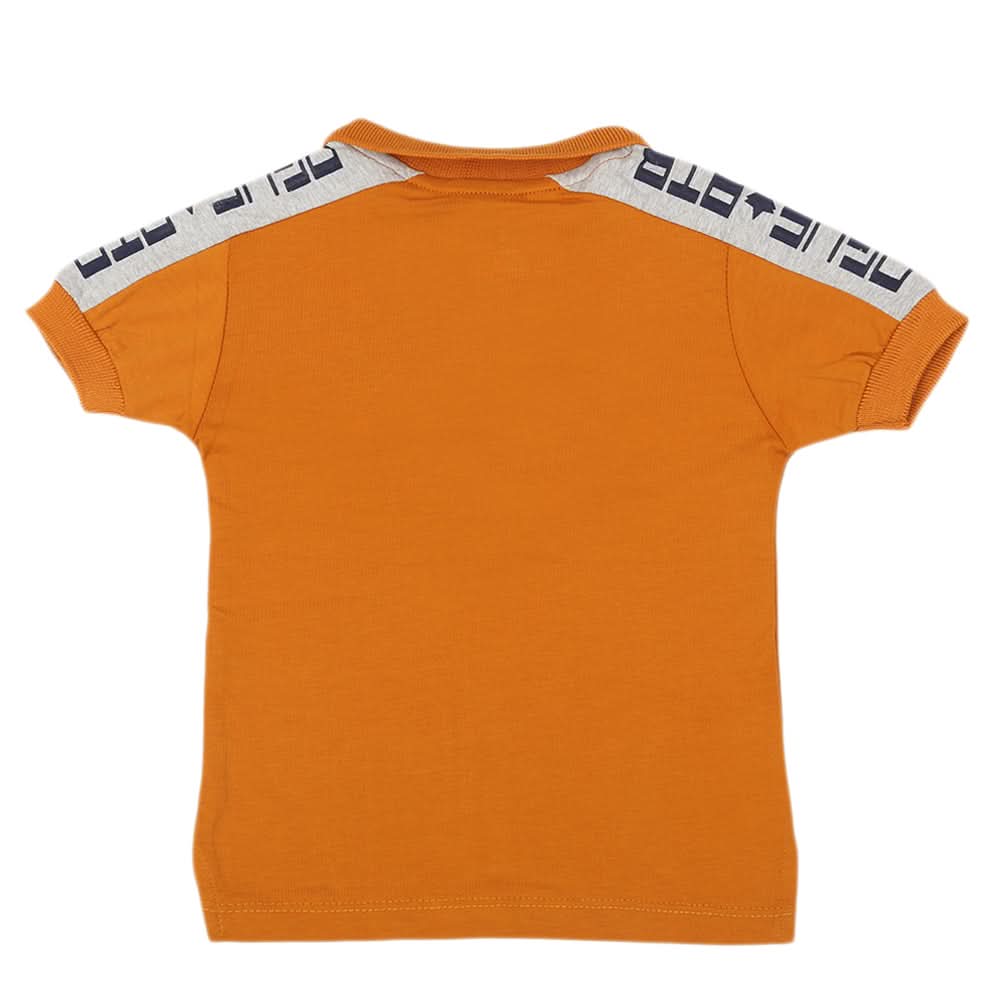 Boys Half Sleeves T-Shirt - Mustard, Boys T-Shirts, Chase Value, Chase Value
